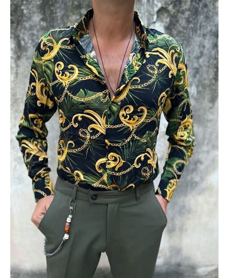 versace camicia fantasia|Camicie da uomo Versace .